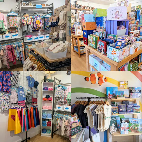 Montage of inside-the-store images